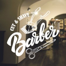  Barber Shop wall sticker hipster beard graphics quote decal art bb23
