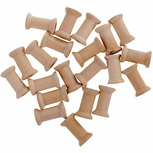 POFET 20 bobine in legno vuote 16 mm x 27 mm per filo interdentale (n0L)