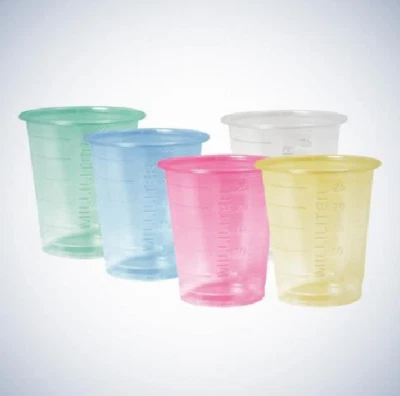 Med-Comfort Einmal-Medizinbecher 30 ml Transparent 90 Stück Messskala Messbecher