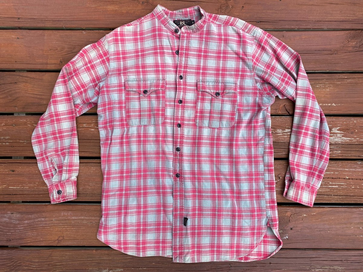 Vintage Ralph Lauren Double RL Preacher Collar Button Down Western