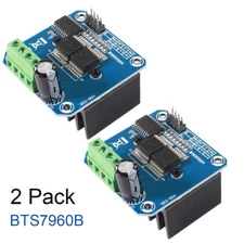 2Pack Semiconductor BTS7960B Motor Driver 43A H-Bridge Drive PWM For Arduino