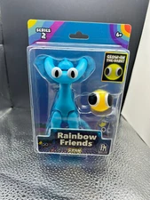 Rainbow Friends CYAN Action Figure (5" Tall Posable Figure, Series 2)