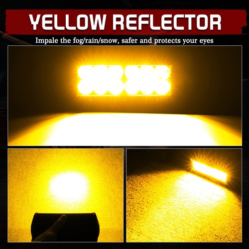 12" 10D 4-Row LED Work Light Bar Combo Driving Fog Off Road 4WD UTV + 2X 7" Pods - Picture 16 of 24