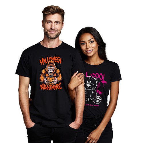 Halloween_242 Gorilla Pumpkin t-shirt - Spooky and Ape-solutely Hilarious! Unise - Picture 10 of 46