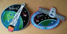 Authentic/Original USAF Spacex Falcon 9 CRS-11 & OTV-5 X-37B Launch Patches -2pc
