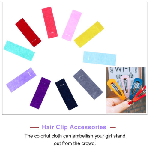 50pcs Felt Hair Clips Colorful Barrettes Hairpins Headwear - Afbeelding 1 van 17