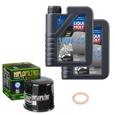 Kit filtro olio HiFlo LiquiMol 10W-40 2L per Kawasaki Z 650 H ABS ER650HHDA anno 2019