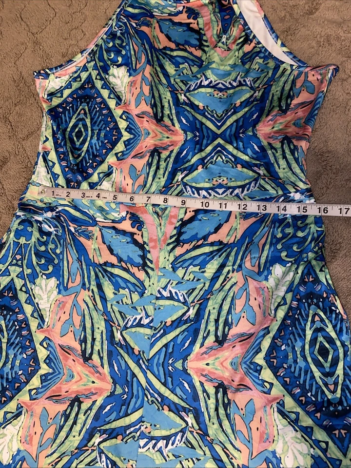 Unbranded Jumpsuit Size 1XL Tropical Floral Flowy Beach Wide Leg Hawaiian Pocket - Image 4 of 4
