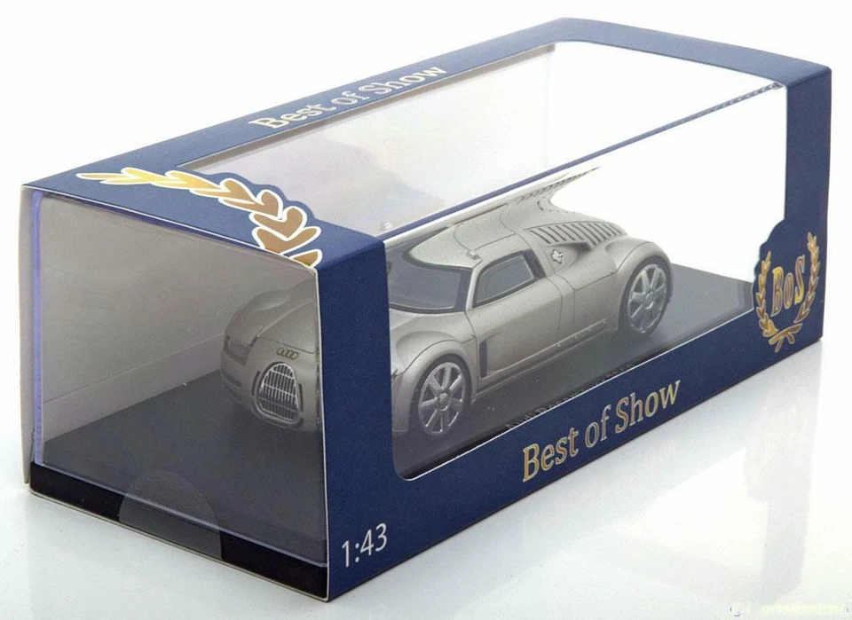 Audi Rosemeyer 2000 aluminio BOS 43460 1/43 resina plata Foto 3 de 3