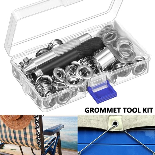 Grommet Eyelet Tool Kit for Tarpaulin Tent Awnings Hole Punch Clothes
