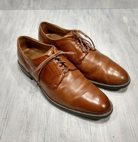 Grand OS Brown Leather Dress Shoes 