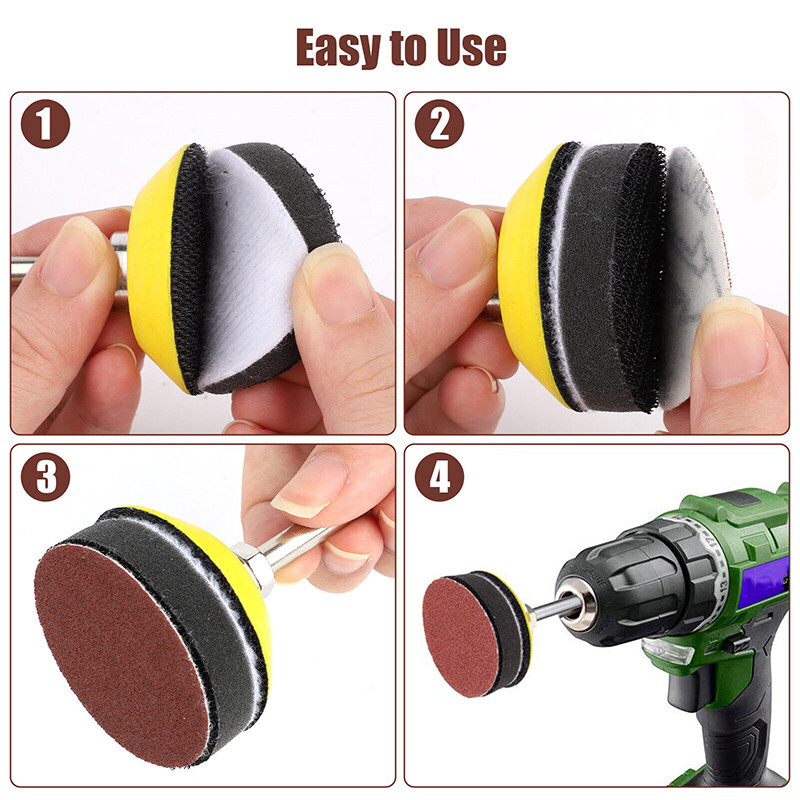 300PCS Sanding Discs Pad Kit for Drill Grinder Rotary Tools + Backing