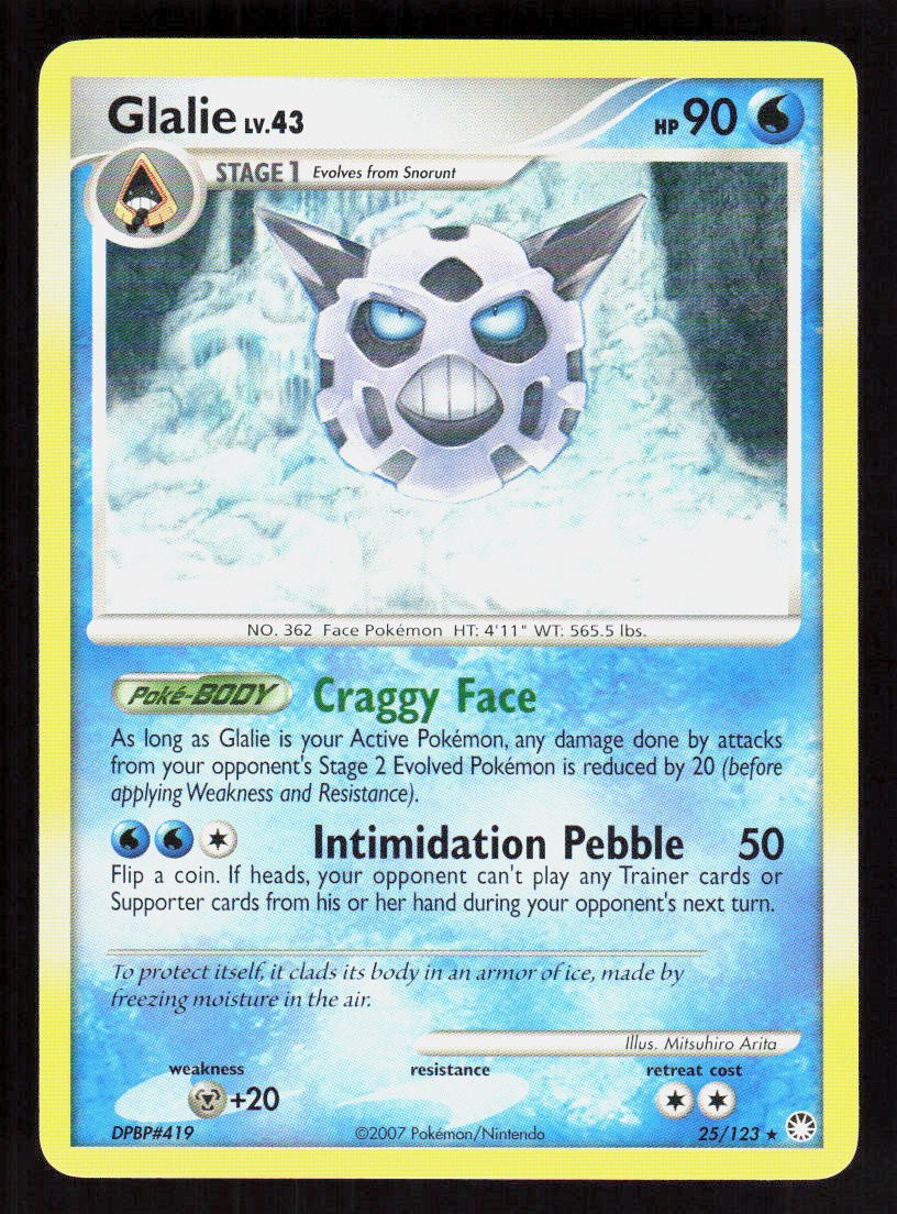 Pokemon Glalie 25/123 Rare Mysterious Treasures (LP) | eBay