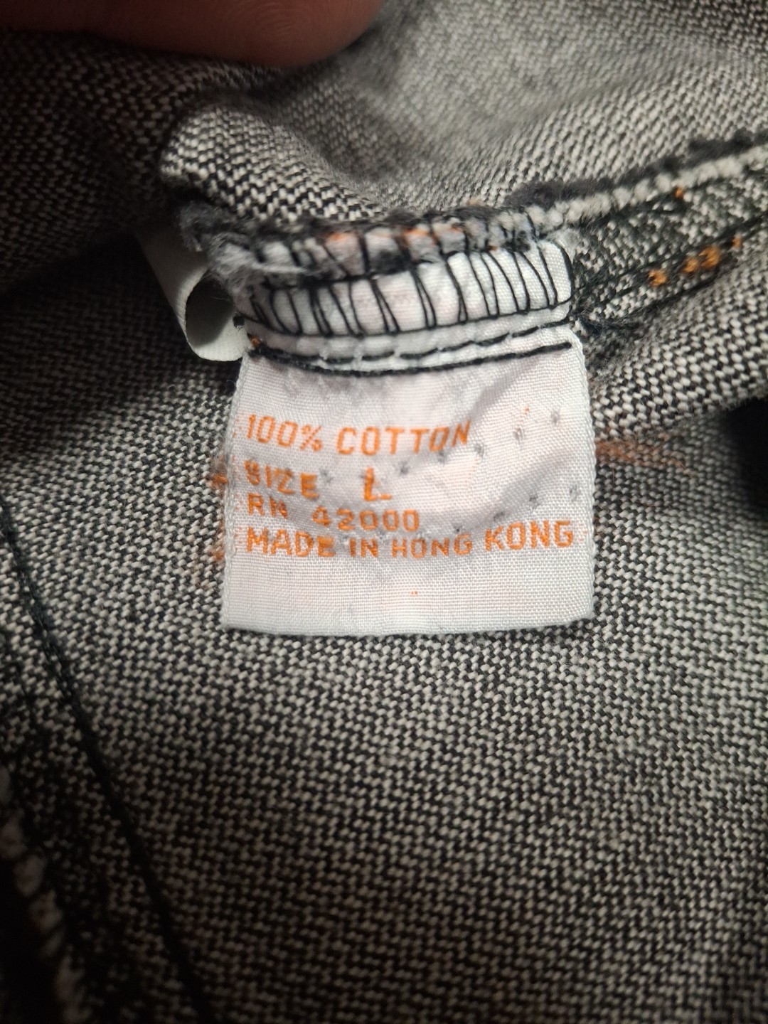 Vintage Lucky Star Denim Jean Vest Jacket Mens Large