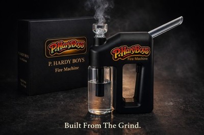 P. Hardy Boys Fire Machine Rechargeable Electric Power Bubbler