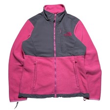 The North Face Women s Pink Gray Denali Full Zip Fleece Jacket XS