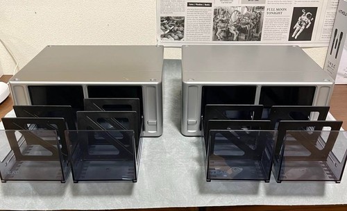 TEAC MiniDisc Aufbewahrungseinheit Koffer hält 32 MDs stapelbar teleskopierbar gebraucht Japan - Bild 2 von 3