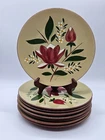 Stangl Pottery Magnolia, 10" Dinner Plate, Made in USA, New Jersey, 1950's