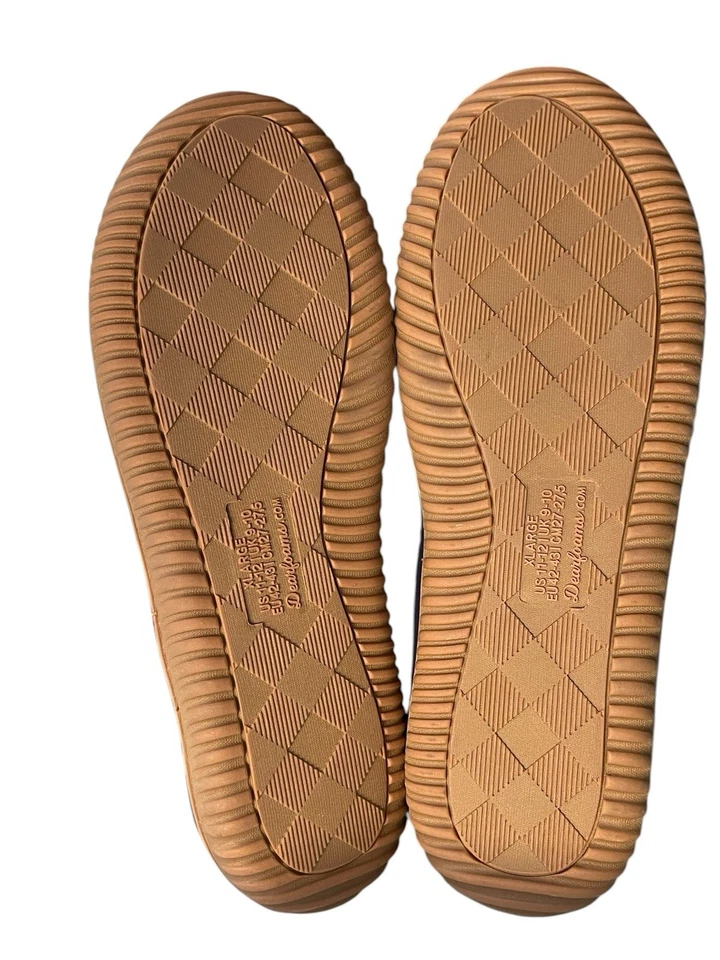 Botas chinelo acolchoadas azul marinho Dearfoams Sherpa forradas para ambientes internos e externos XL 11/12 - Imagem 3 de 4