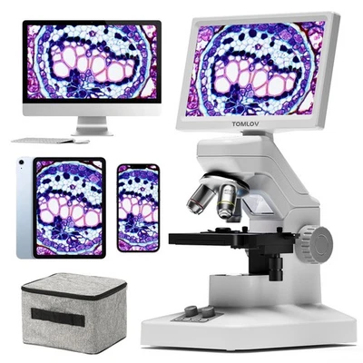TOMLOV DM301 Max Microscope for Students 1200X Wireless Digital Biological Microscope