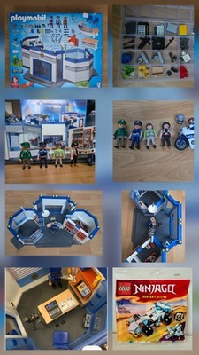 Mega-Set: Playmobil Polizei. Motorrad. LEGO Ninjago. 3 Maxi-Pixi Bücher nur 65  