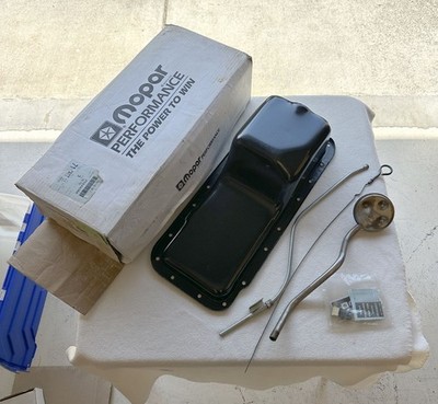 NOS MoPar Performance Truck Big Block 6qt Oil Pan Package w/ Pick Up & Tube