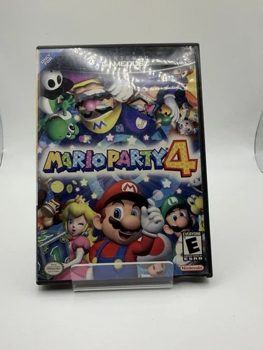 Mario Party 4 (Nintendo GameCube, 2002) W/Case & Artwork Tested No Manual