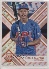 2018 Panini Elite Extra Edition Aspirations Orange /100 Sergio Campana #120 fm0