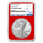 2024-W Proof $1 American Silver Eagle NGC PF70UC ER Blue Label Red Core
