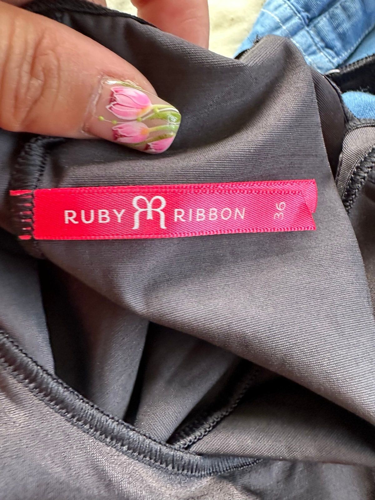 Ruby Ribbon Black Adjustable Support Compression … - image 5