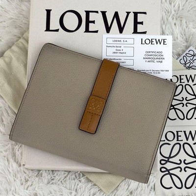 LOEWE Vertical Wallet Anagram Leather, Used