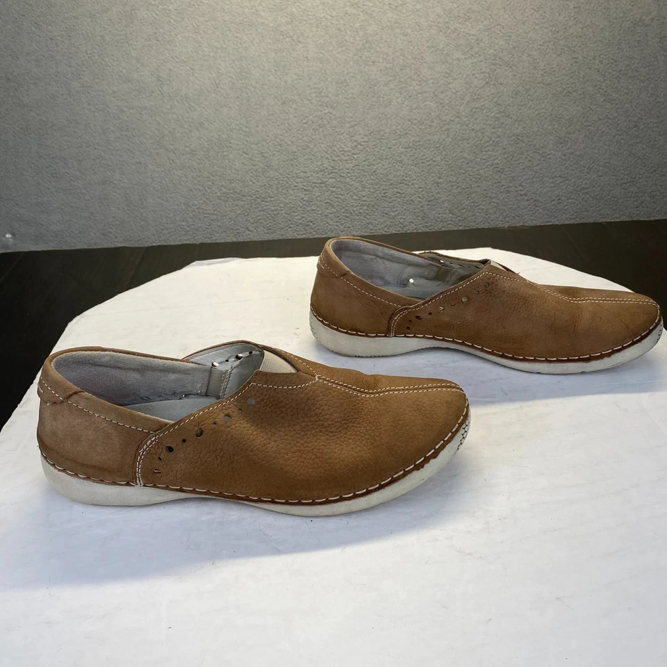 Josef Seibel Fergey Women's Size 38 Brown Leather Slip On Loafers,Comfort - Image 2 of 4