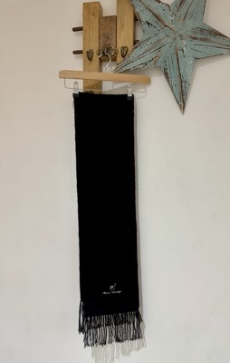 Camargo Luxus Alpaka Mischung Handwerk Peruanisch Schwarz Halstuch Schal Fransen Schal Peru