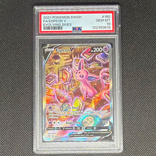 Pokémon TCG Espeon V Alternate Full Art 180/203 Evolving Skies Holo PSA 10 on eBay