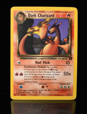 Pokémon TCG Team Rocket DARK CHARIZARD 21/82 Unlimited Rare Non