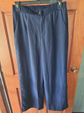 CIDER Ladies Barrel Leg Navy Dress Trousers Size Xl