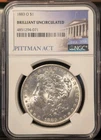 1883 O Morgan Silver Dollar $1 NGC Brilliant Uncirculated BU Pittman Act