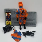 GI Joe 1989 Alley Viper v1 100% Complete ARAH Vintage Action Figure w/ File Card
