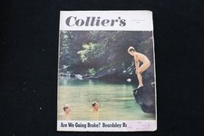 1949 AUGUST 20 COLLIER'S MAGAZINE - 3 BOYS IN A POND COVER - E 30390