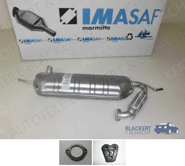 Imasaf Auspuff Endtopf für Smart Fortwo 451 Cabrio/Coupe 1.0 Euro 5B ESD-image