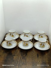 Service à café en porcelaine bavaria,winterling,scènes romantique