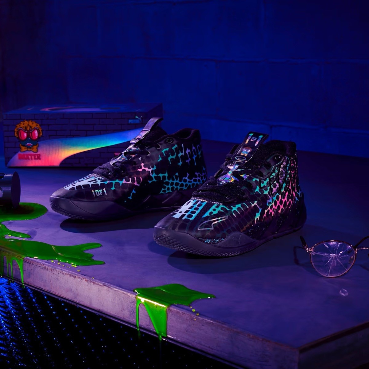 PUMA X LAMELO BALL X TMNT MB.01 Baxter Stockman Big Kids' B-ball