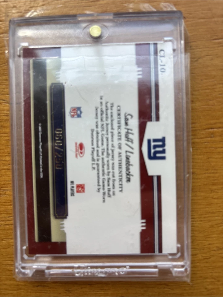 2007 Donnie’s Century Legonds Sam Huff - Image 2 of 2