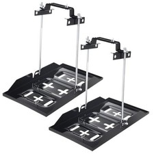 2 Set Battery Hold Down Tray Kit Adjustable Universal 9" Bolt with 11" Tray