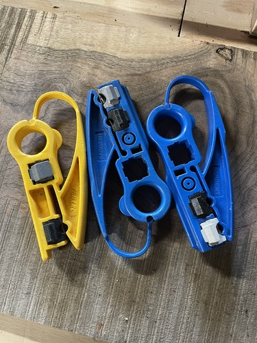 Lot of Misc Coaxial Cable Prep & Crimping Tools & phone tools