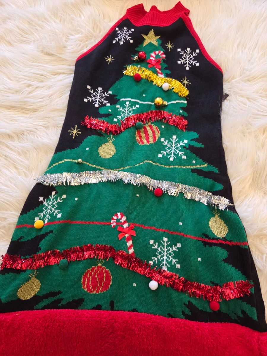 ugly dresses for christmas Dress Tinsel Christmas Tree Fit Flare Light Up Junior Women S Made of high quality material Christmas Tree Kohls Ugly Christmas