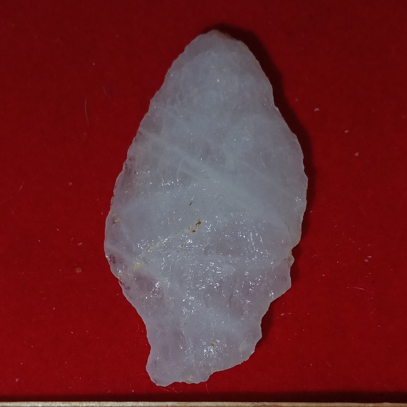 Original White Stone Spear Head / Point Artifact, Push Tang, Ambidextrous