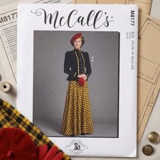 McCalls 8077 Historical Victorian Edwardian Jacket Skirt Costume Pattern 14 -22