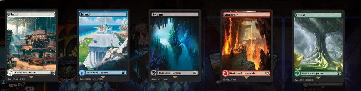 Land Magic: The Gathering Unstable Full Art Individual Trading