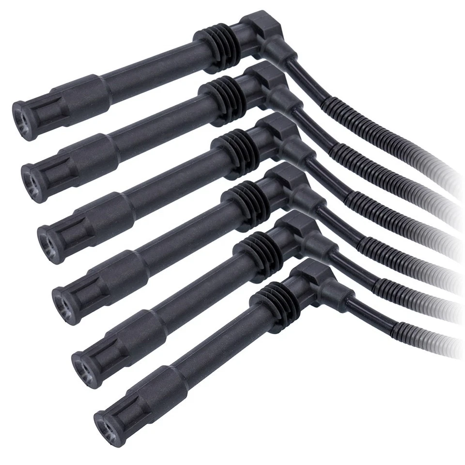 SET DI CAVI CANDELA ATEC 6 PEZZI PER AUDI A6 4A C4 2.8 4B C5 2.4 2.8 A8 4D 2.8 - Immagine 2 di 3